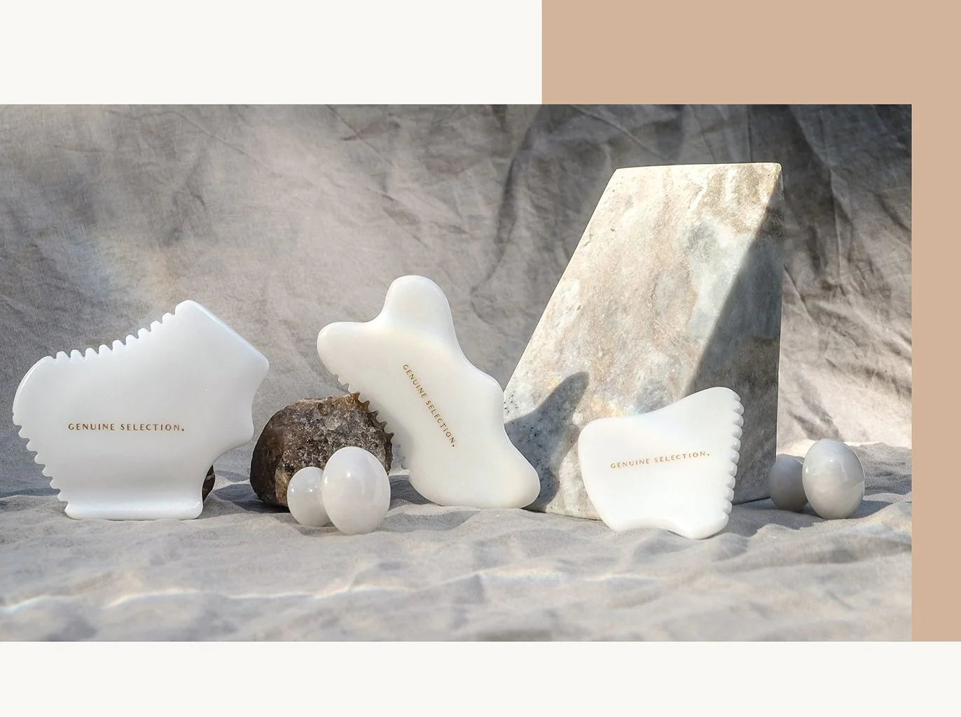 Genuine Selection White Jade Gu Sha Kollektion