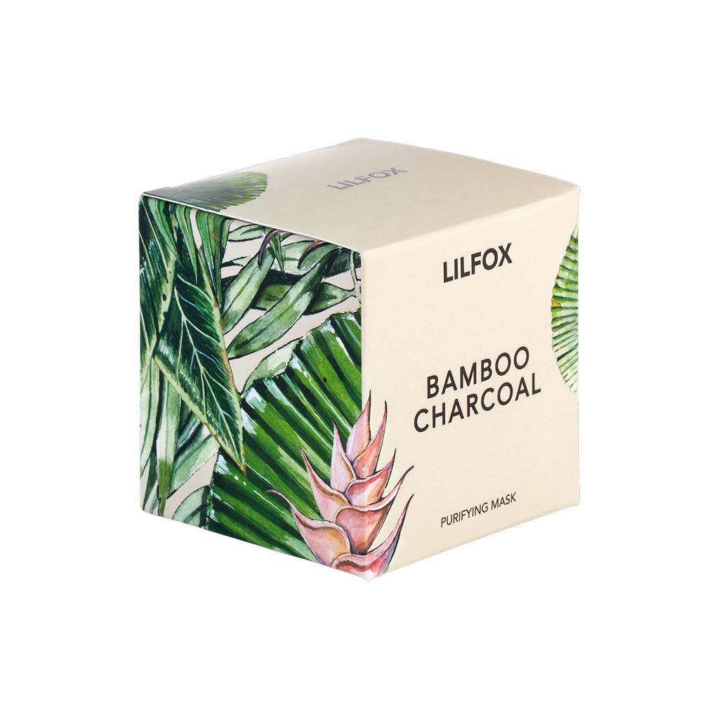 Bamboo Charcoal Purifying Mask Gesichtsmaske LILFOX 100ml - Genuine Selection