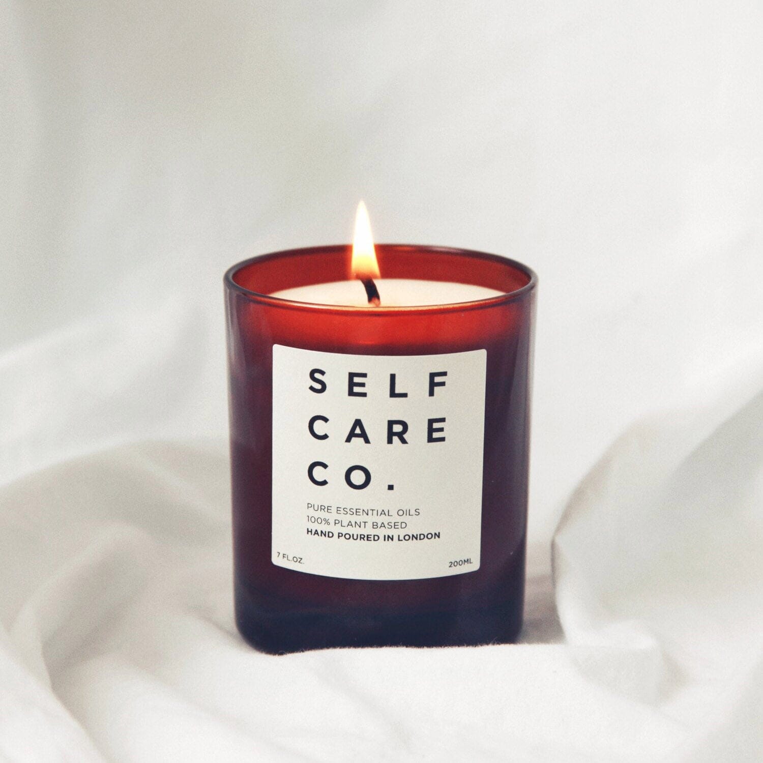 Luxury Amber - Rose + Bergamot Aromatherapy Candle Kerzen Self Care Co. 200ml - Genuine Selection