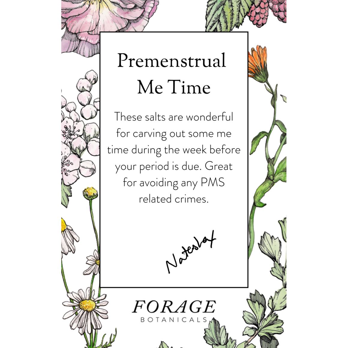 Premenstrual Me Time Bath Salts Badezusatz Forage Botanicals - Genuine Selection