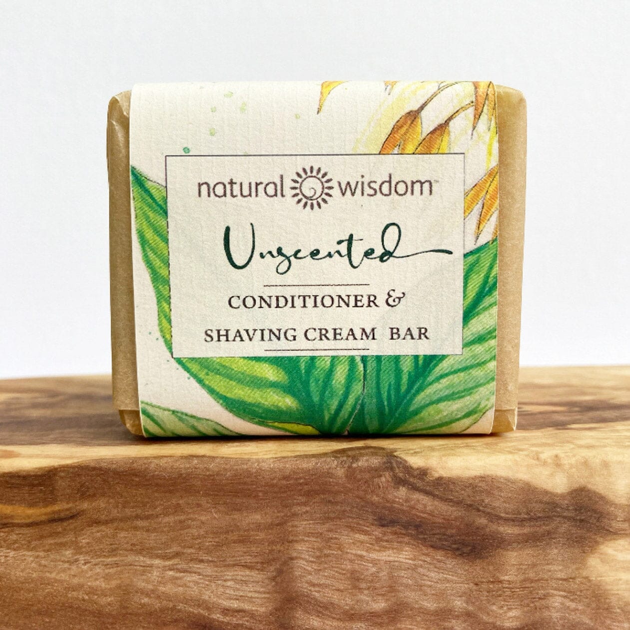 Unscented Conditioner & Shaving Cream Bar Conditioner Natural Wisdom - Genuine Selection