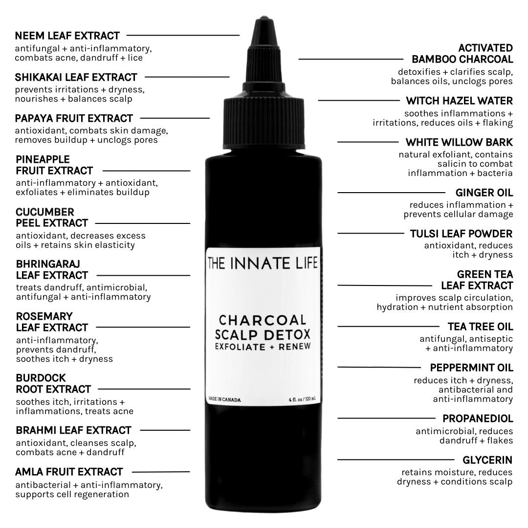 Charcoal Scalp Detox Kopfhautpflege The Innate Life - Genuine Selection