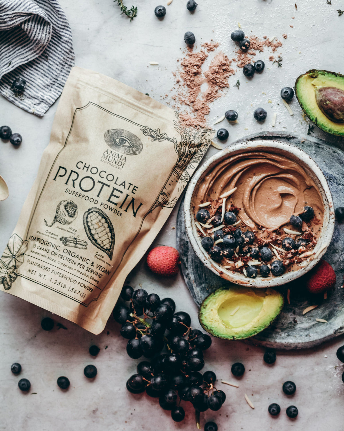 CHOCOLATE PROTEIN | Superfood Powder Anima Mundi Apothecary - Genuine Selection