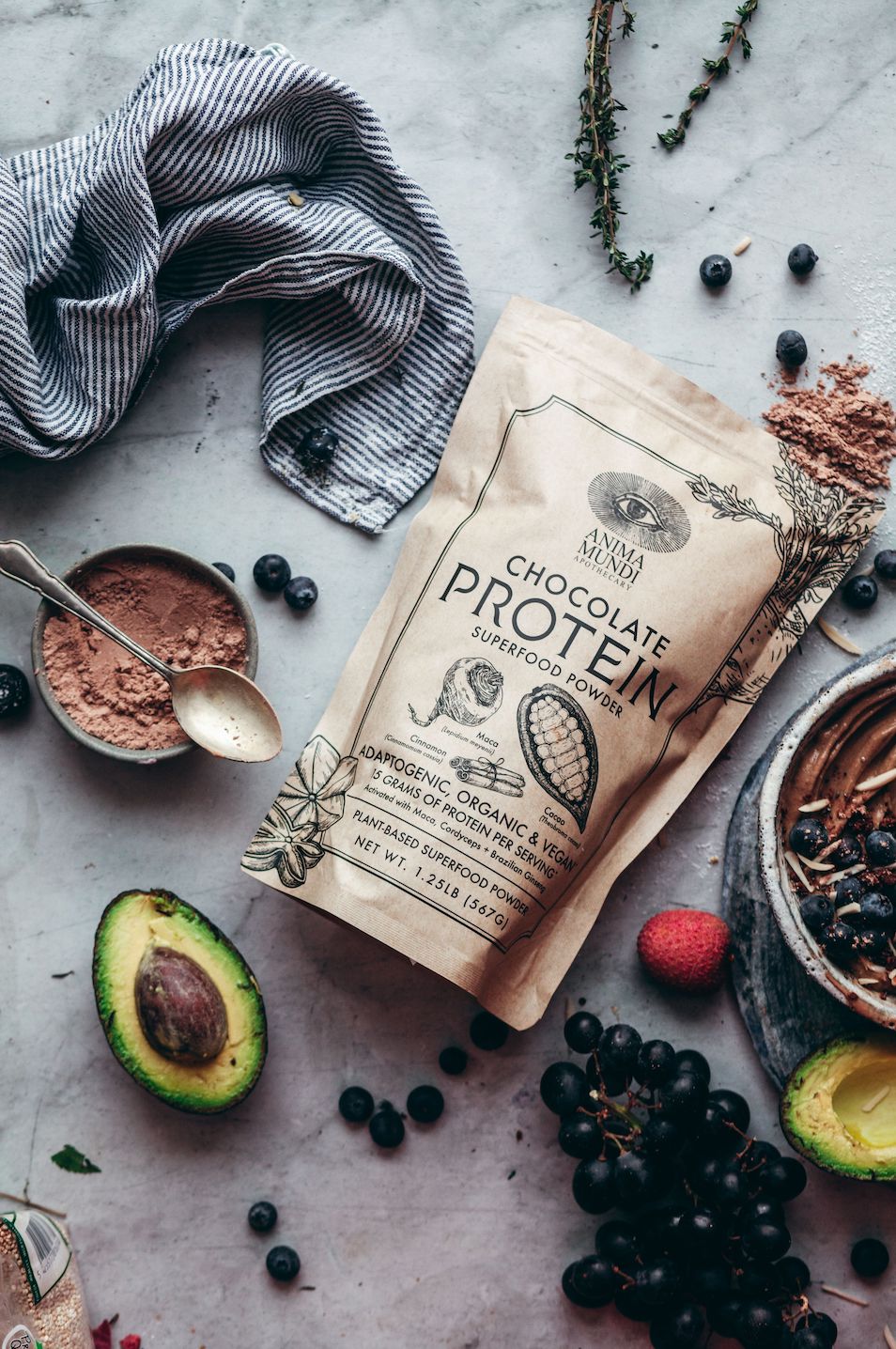 CHOCOLATE PROTEIN | Superfood Powder Anima Mundi Apothecary - Genuine Selection