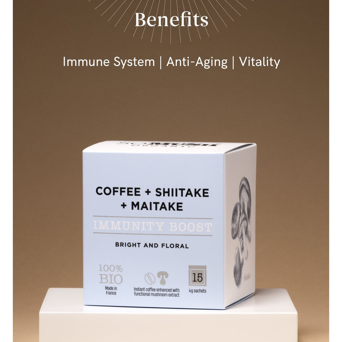 Immunity Boost Coffee Nahrungsergänzungsmittel So Mush Organic - Genuine Selection