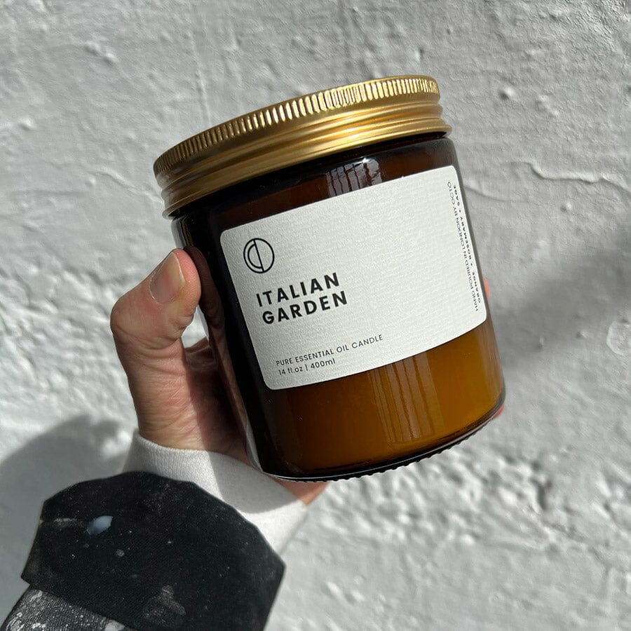 Italian Garden Candle Kerzen Octo & Co. Medium 250ml - Amber Jar - Genuine Selection