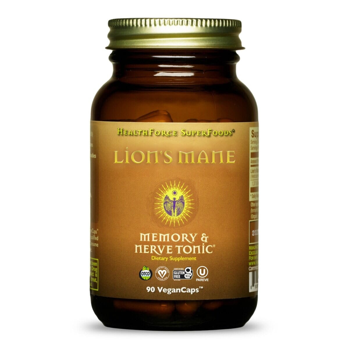 Lion's Mane HealthForce SuperFoods 90 VeganCaps - Genuine Selection