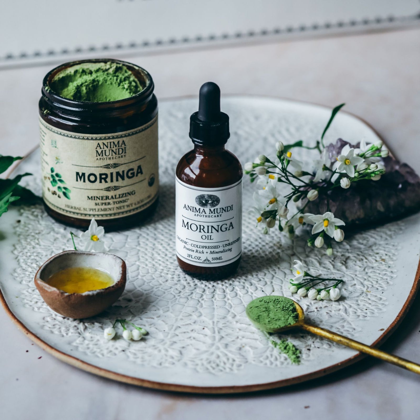 MORINGA OIL | Organic, Coldpressed, Unrefined Anima Mundi Apothecary - Genuine Selection