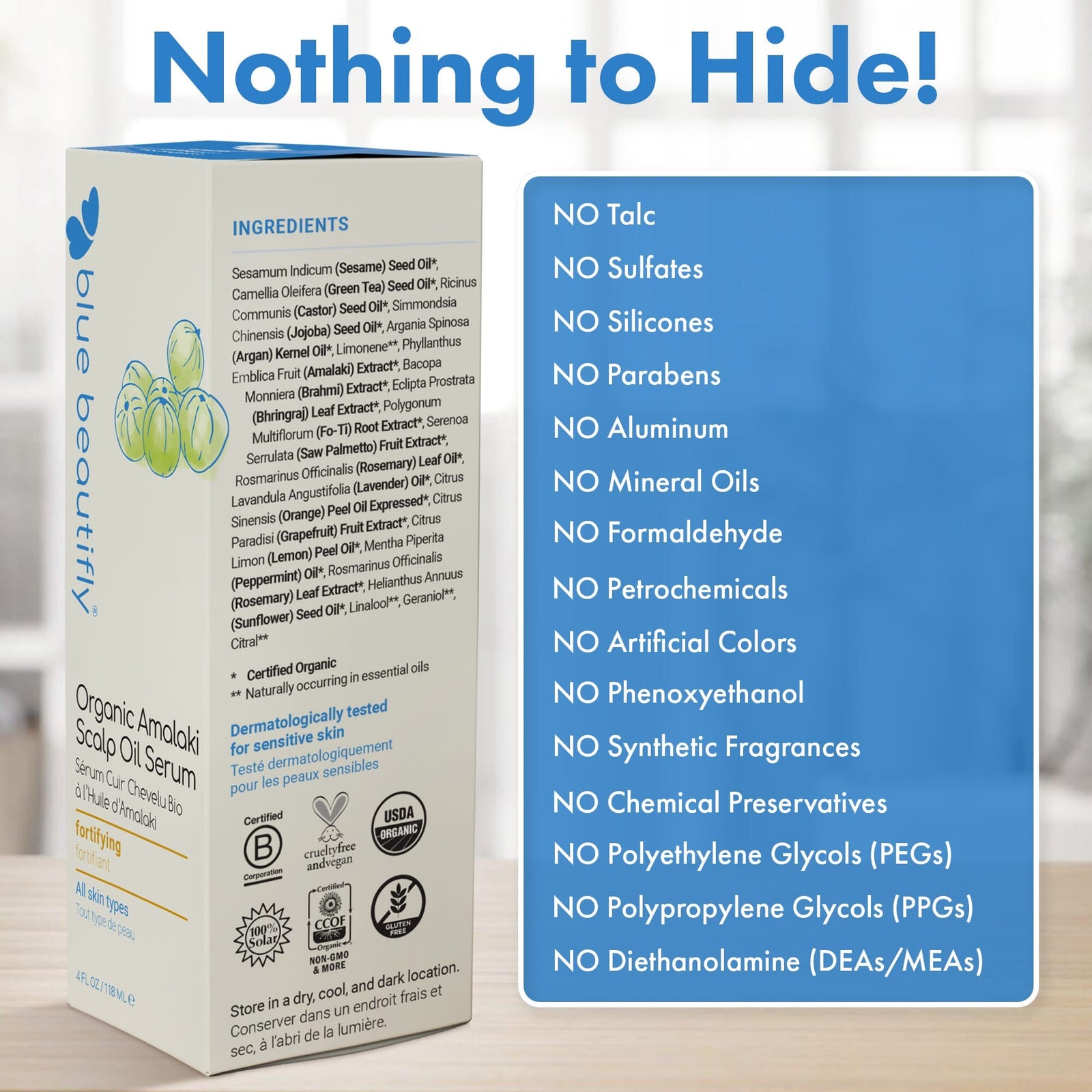 Organic Amalaki Scalp Oil Serum Haaröl Blue Beautifly - Genuine Selection