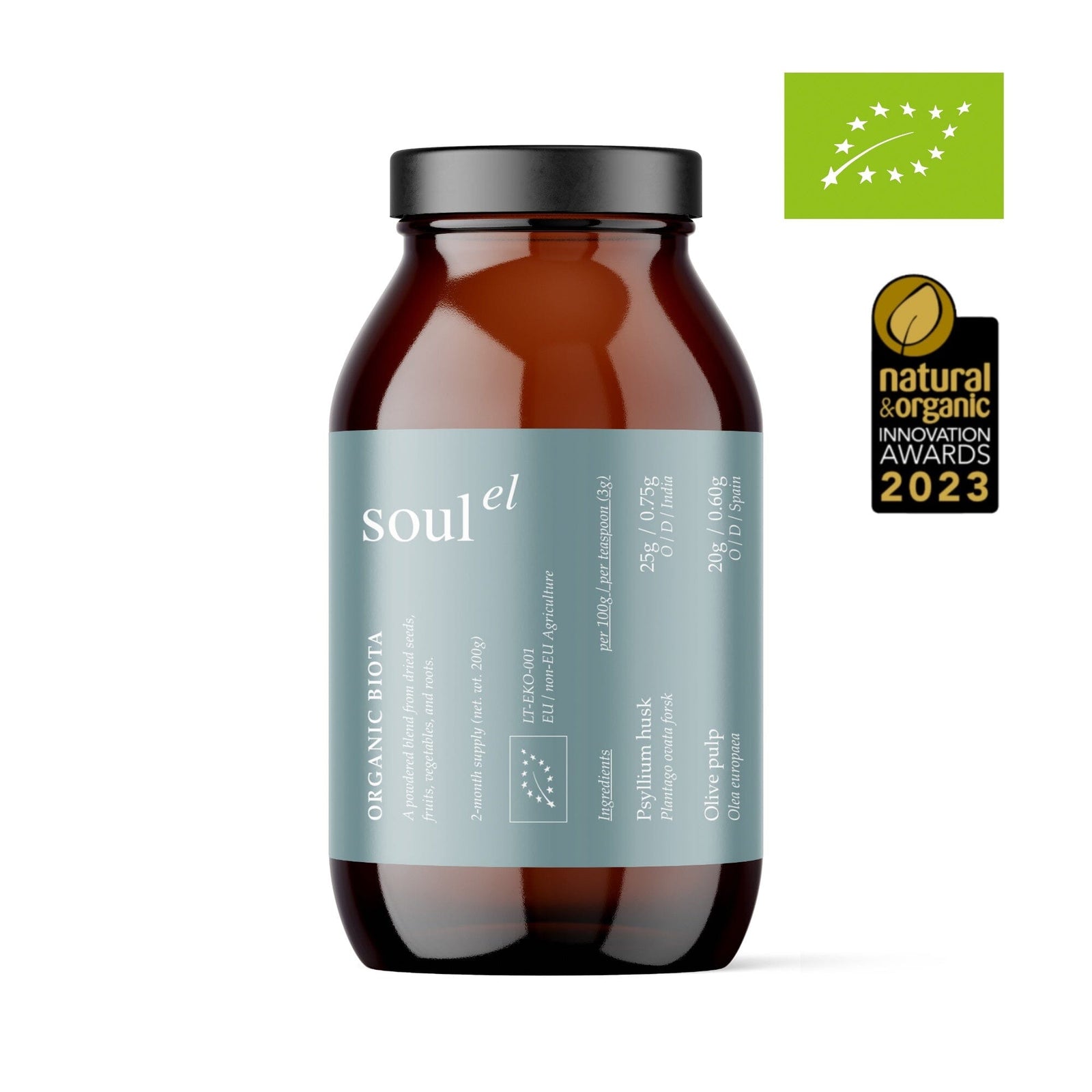 Organic Biota - Gut Health & Digestion Support Nahrungsergänzungsmittel Soulel - Genuine Selection