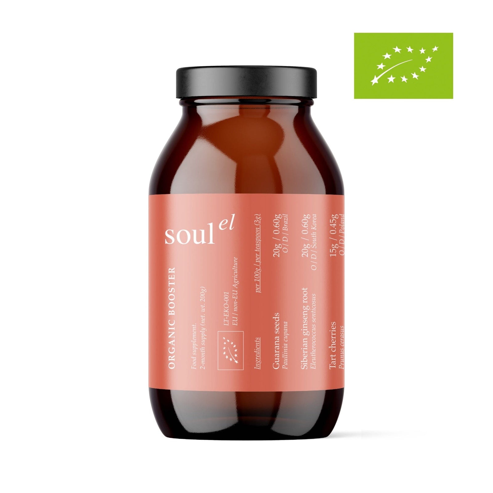 Organic Booster - Immunity, Energy & Recovery Nahrungsergänzungsmittel Soulel - Genuine Selection