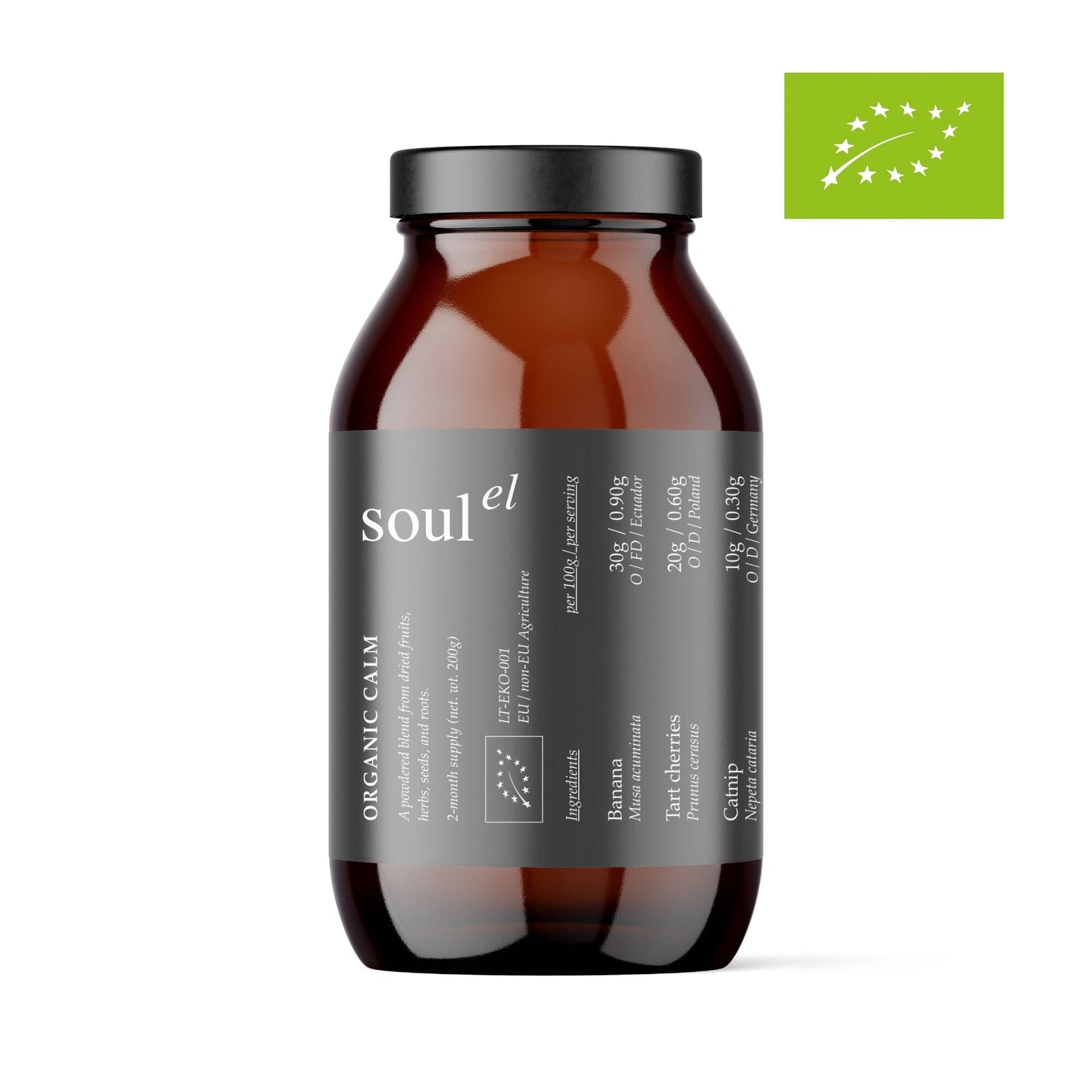 Organic Calm - Parasympathetic Nervous System & Sleep Nahrungsergänzungsmittel Soulel - Genuine Selection