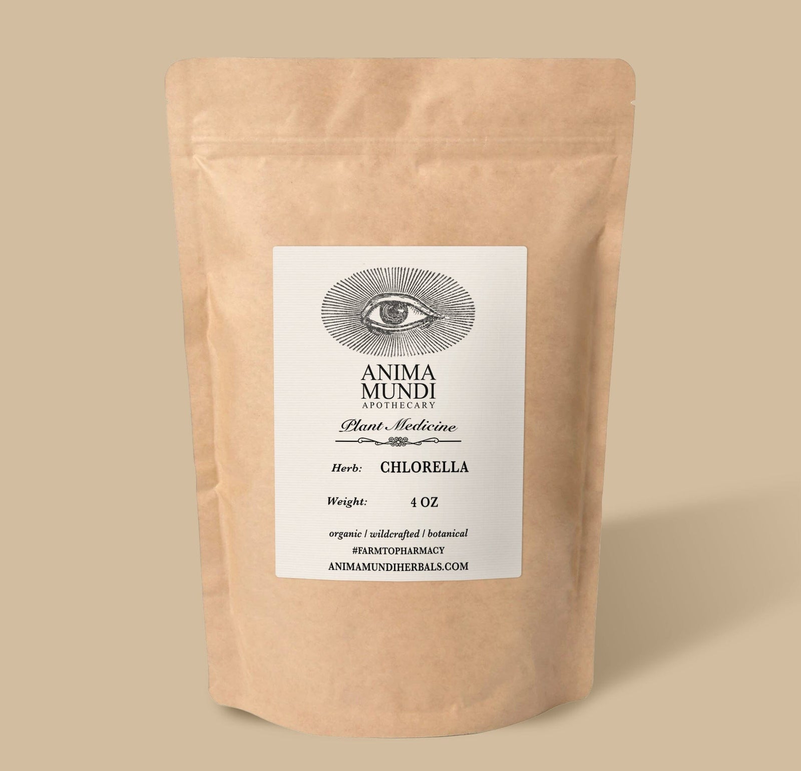Organic Chlorella Powder | Bulk Bag Nahrungsergänzungsmittel Anima Mundi Apothecary - Genuine Selection