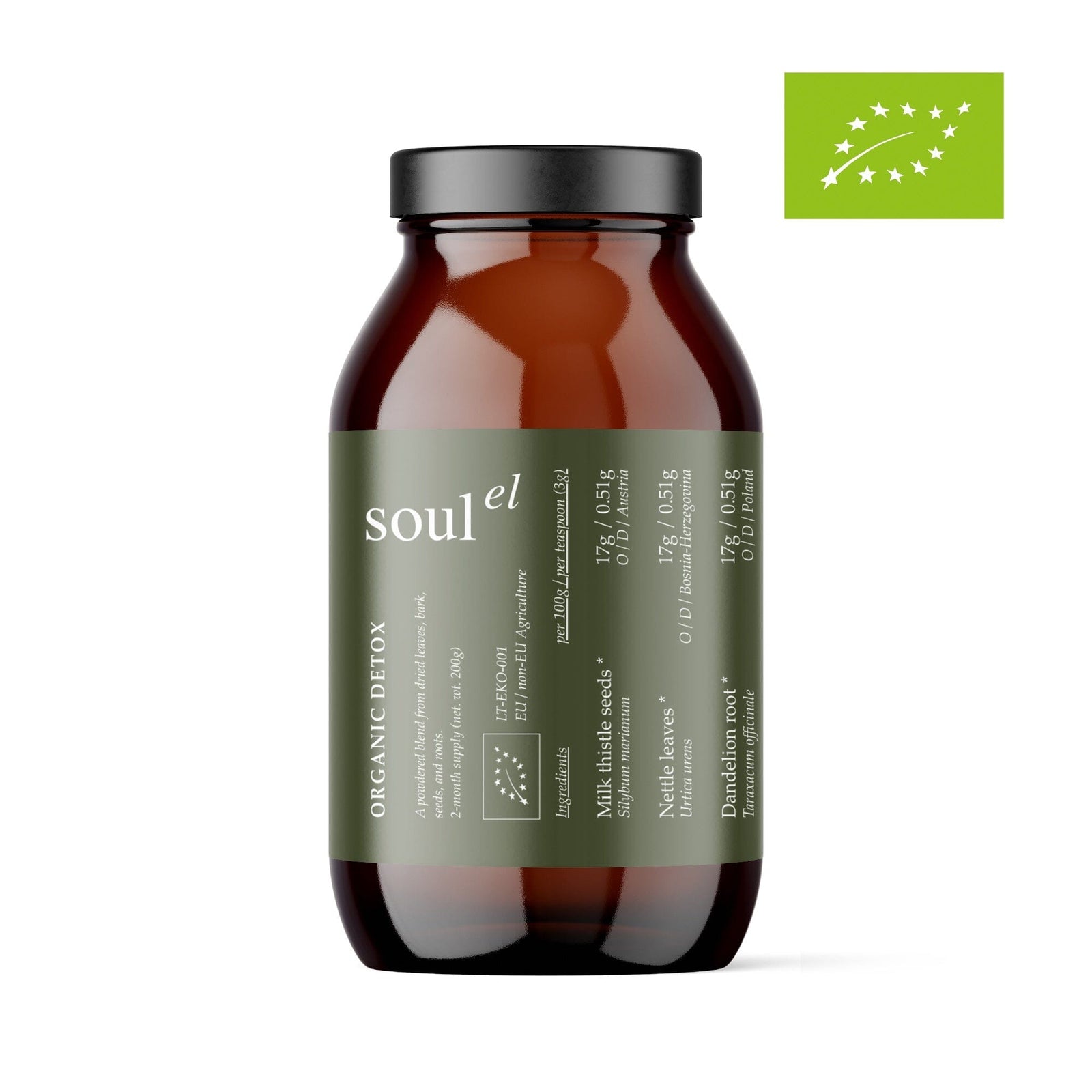 Organic Detox - Liver & Kidney Support Nahrungsergänzungsmittel Soulel - Genuine Selection