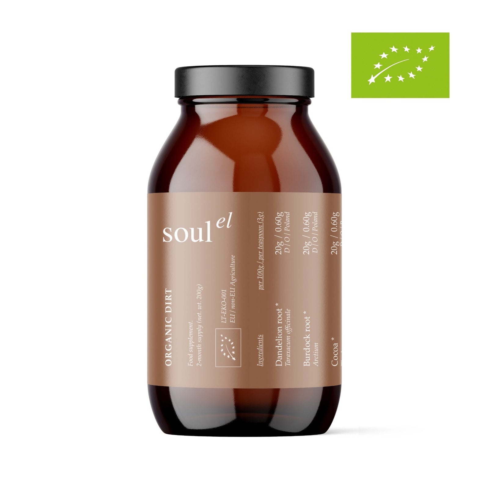 Organic Dirt - Coffee Alternative with Adaptogens Nahrungsergänzungsmittel Soulel - Genuine Selection