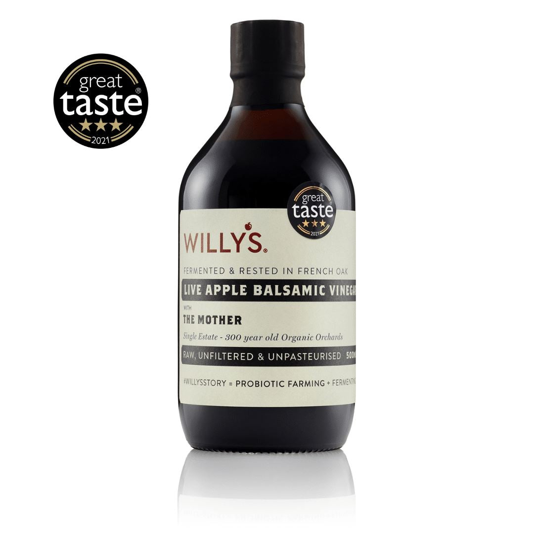ORGANIC LIVE APPLE BALSAMIC VINEGAR Nahrungsergänzungsmittel Willy's ACV - Genuine Selection