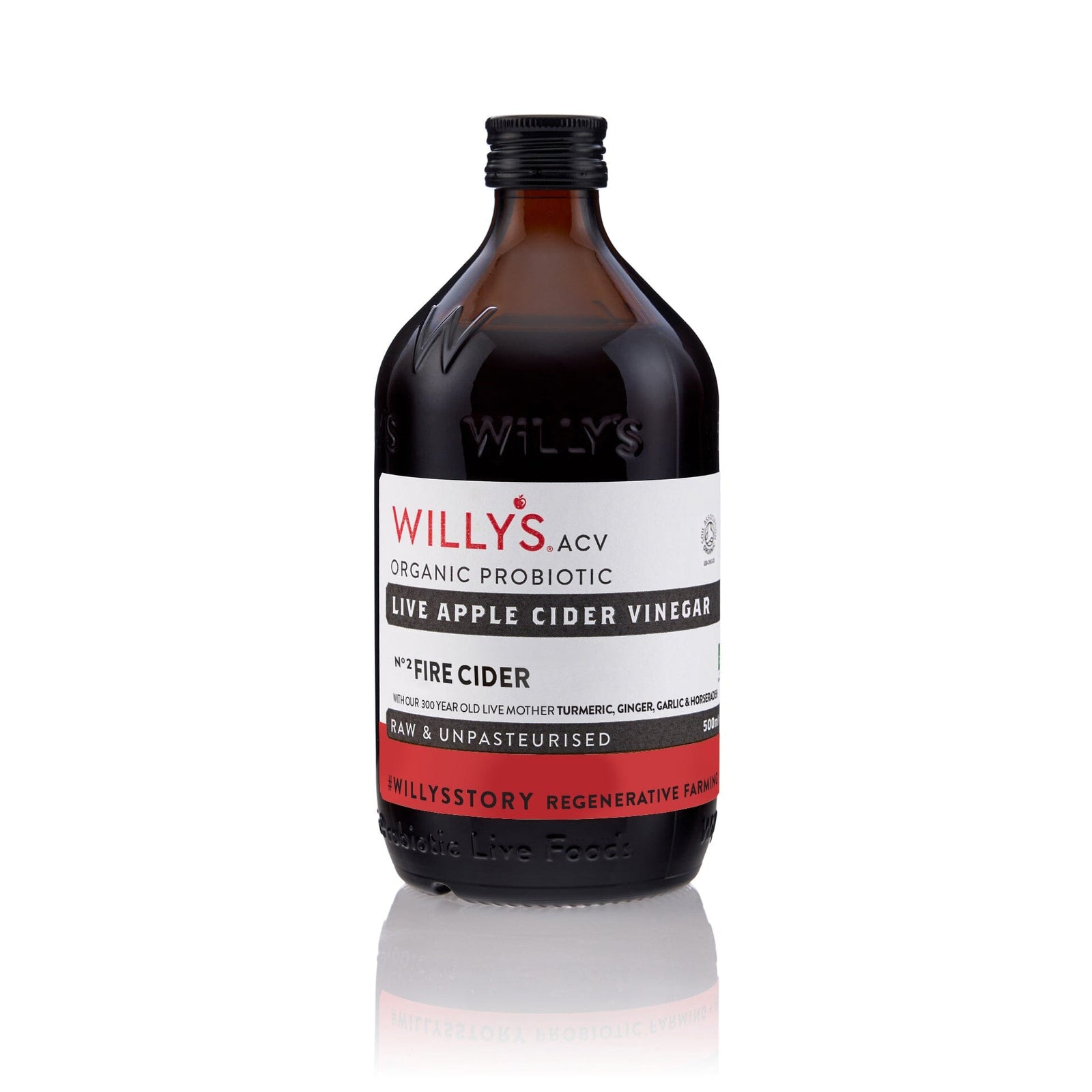 ORGANIC LIVE FIRE CIDER APPLE CIDER VINEGAR Nahrungsergänzungsmittel Willy's ACV - Genuine Selection