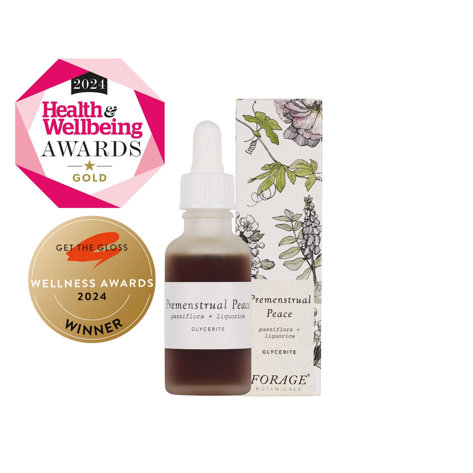 Premenstrual Peace Drops Nahrungsergänzungsmittel Forage Botanicals - Genuine Selection