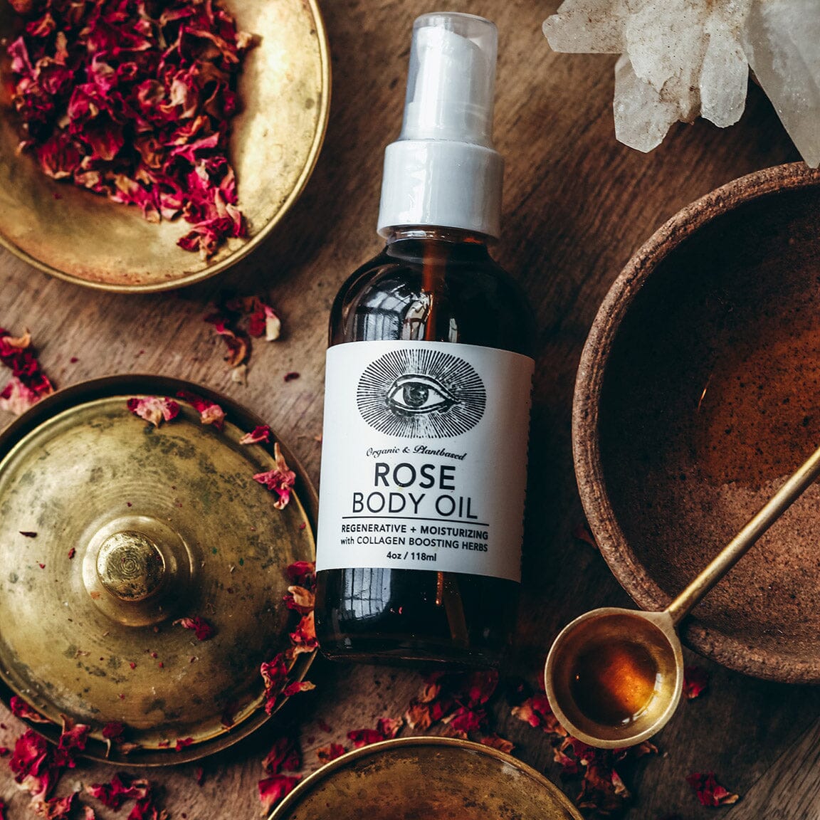 ROSE Body Oil | Restorative + Moisturizing Anima Mundi Apothecary - Genuine Selection