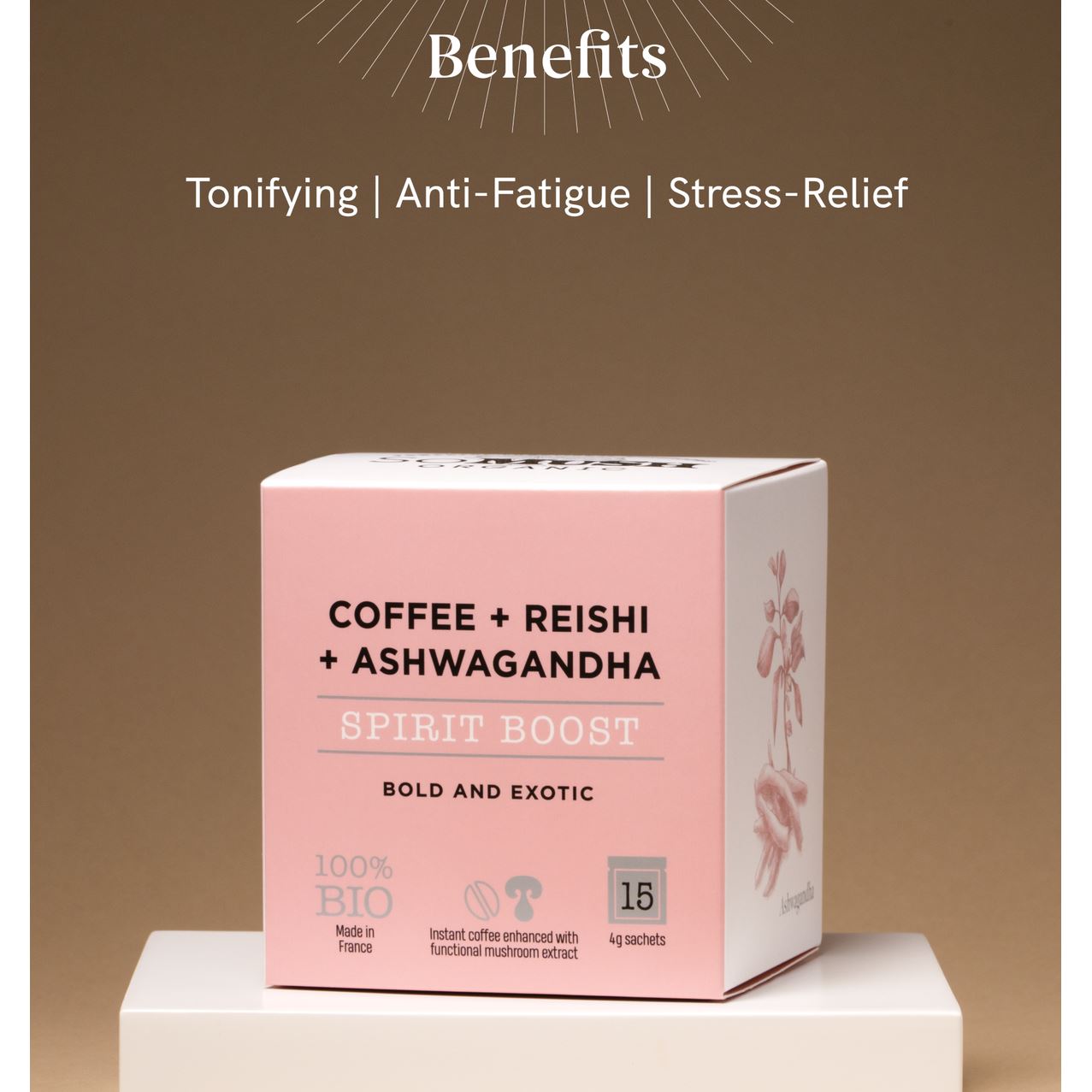 Spirit Boost Coffee Nahrungsergänzungsmittel So Mush Organic - Genuine Selection