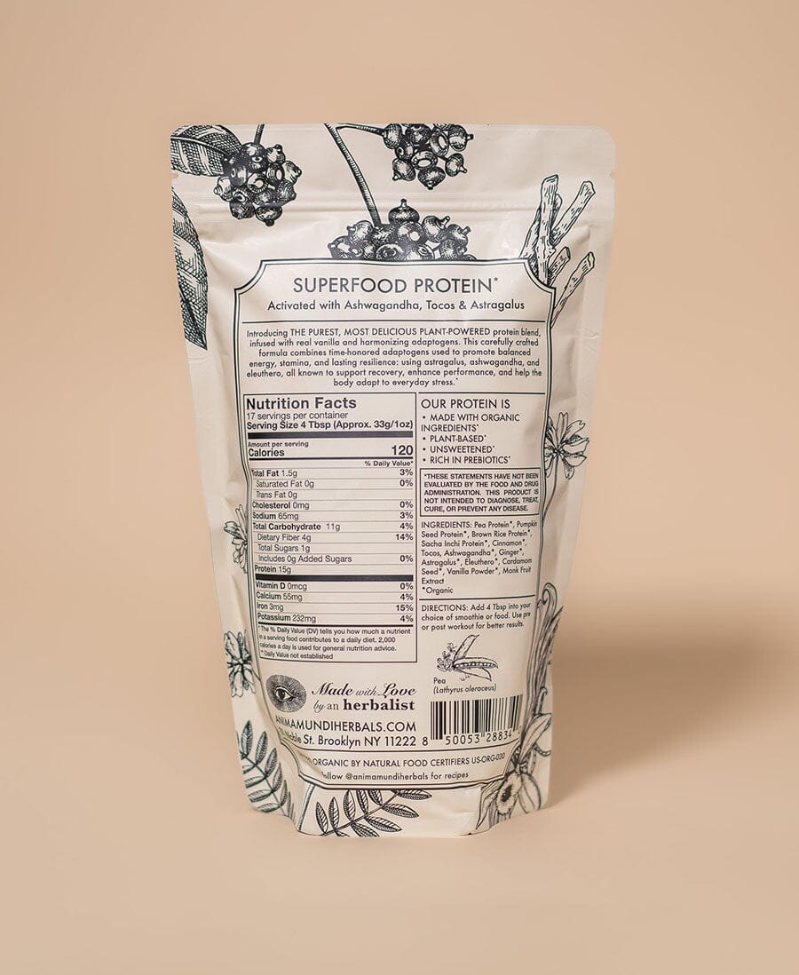 VANILLA CHAI PROTEIN | Adaptogenic Superfood Powder Nahrungsergänzungsmittel Anima Mundi Apothecary - Genuine Selection