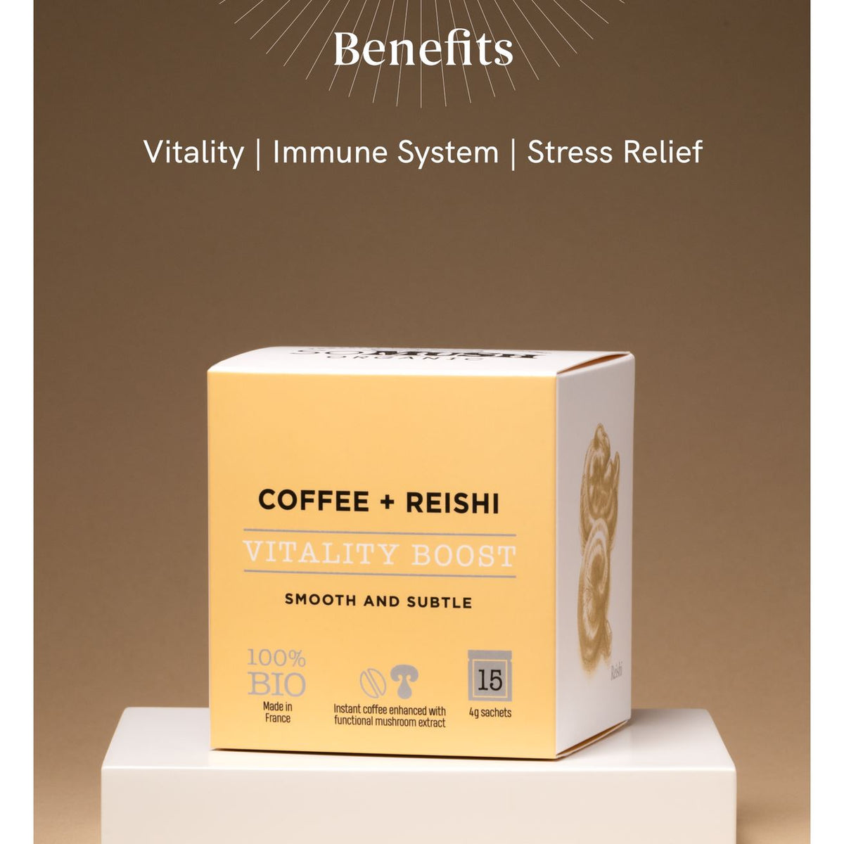 Vitality Boost Coffee Nahrungsergänzungsmittel So Mush Organic - Genuine Selection