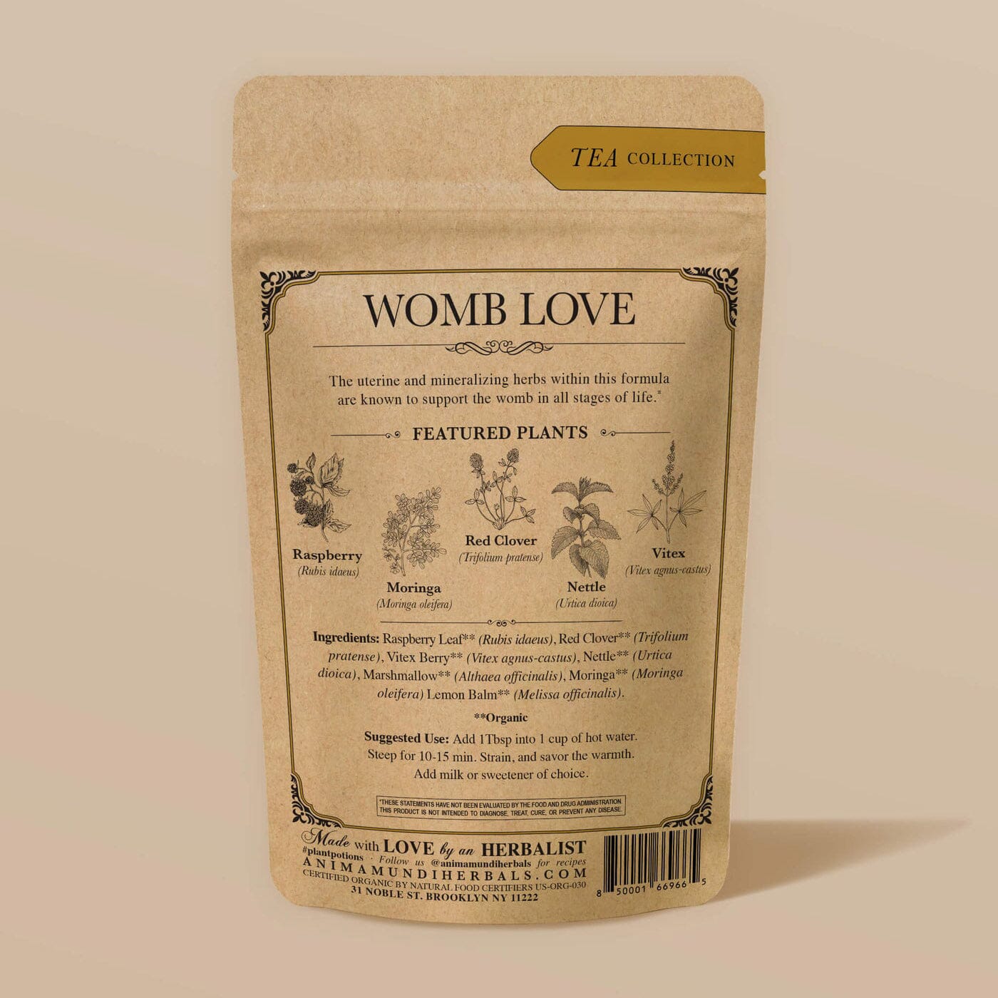 WOMB Tea | Nourish + Empower Tee Anima Mundi Apothecary - Genuine Selection