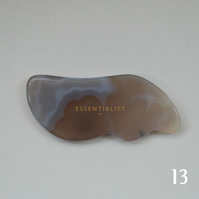 Agate Stone Gua Sha Tool - Wavy Facial Tools Essentialist 13 - Genuine Selection