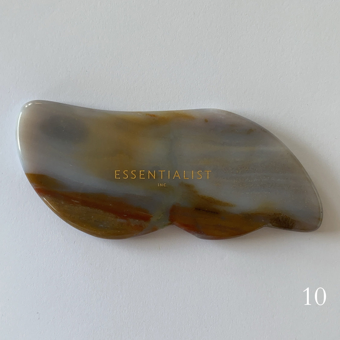 Agate Stone Gua Sha Tool - Wavy *Restock* Facial Tools Essentialist 10 - Genuine Selection