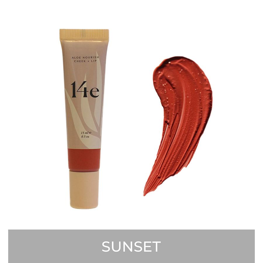 Aloe Nourish Cheek + Lip (3 Farben) Rouge 14e Cosmetics Sunset - Genuine Selection