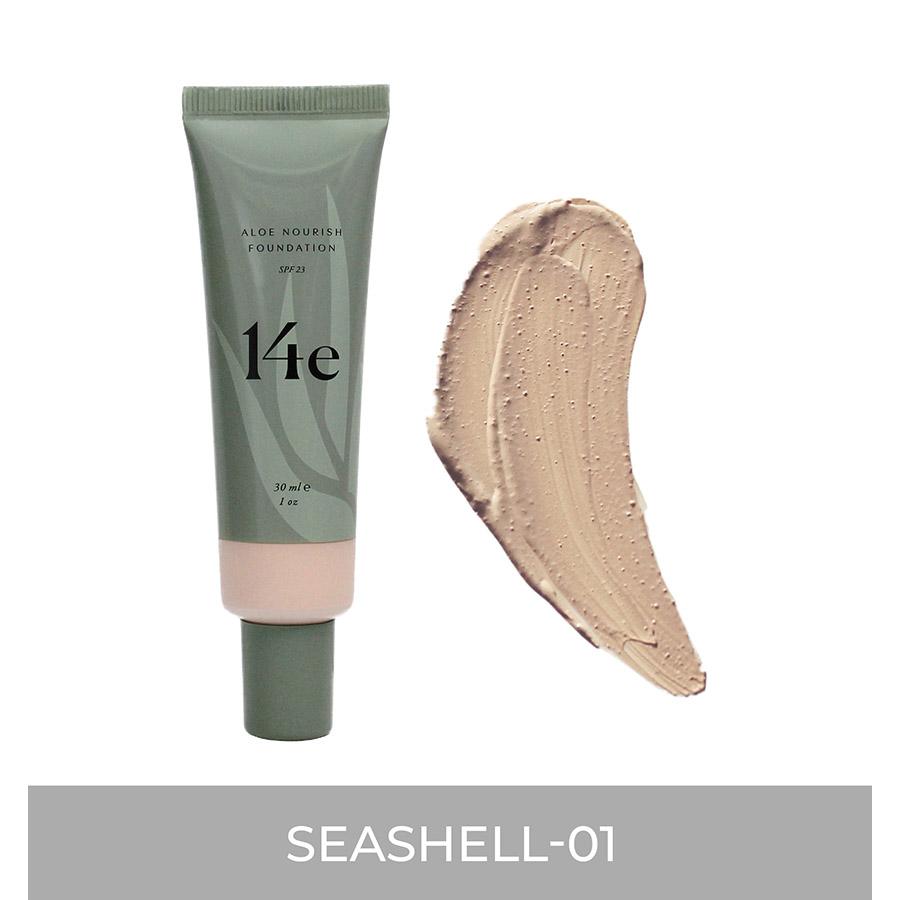 Aloe Nourish Foundation Grundierung 14e Cosmetics Seashell - 01 - Genuine Selection