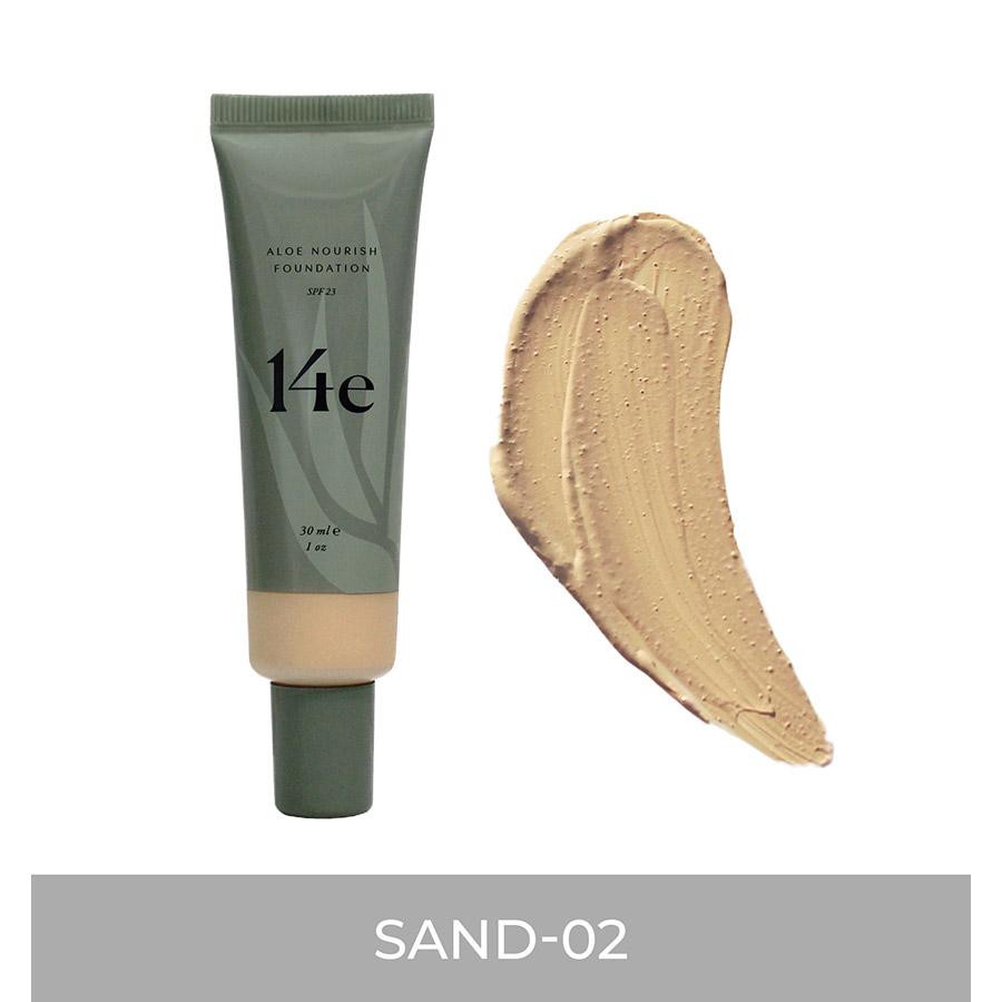 Aloe Nourish Foundation Grundierung 14e Cosmetics Sand - 02 - Genuine Selection