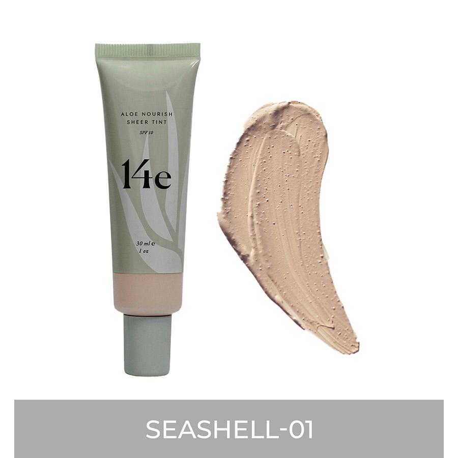 Aloe Nourish Sheer Tint Grundierung 14e Cosmetics Seashell - 01 - Genuine Selection