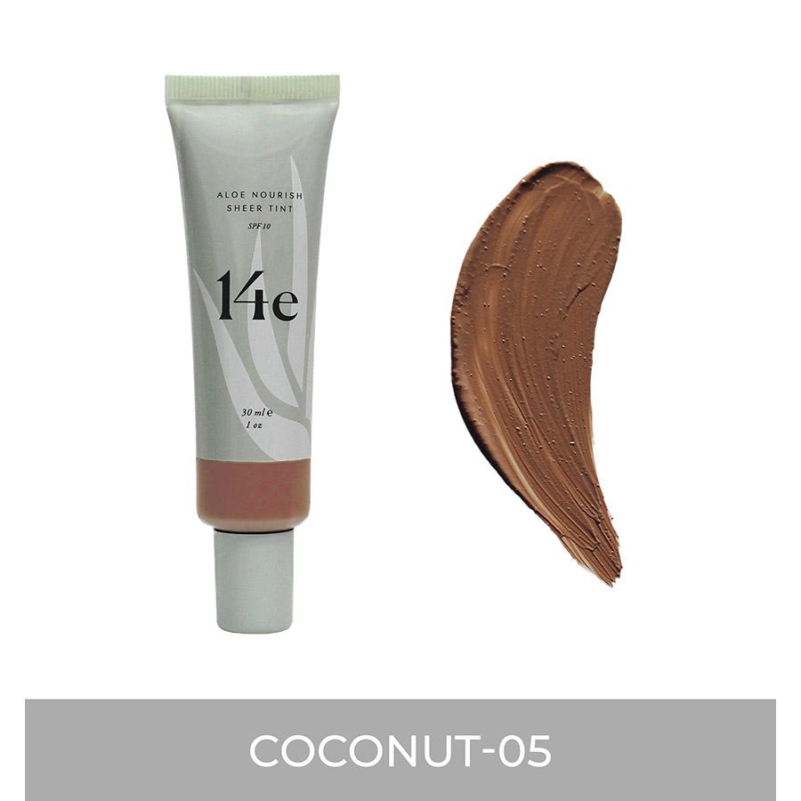 Aloe Nourish Sheer Tint Grundierung 14e Cosmetics Coconut - 05 - Genuine Selection