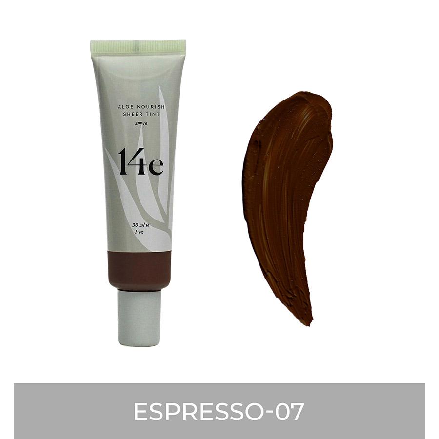 Aloe Nourish Sheer Tint Grundierung 14e Cosmetics Espresso - 07 - Genuine Selection