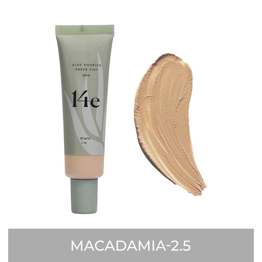 Aloe Nourish Sheer Tint Grundierung 14e Cosmetics Macadamia - 2.5 - Genuine Selection