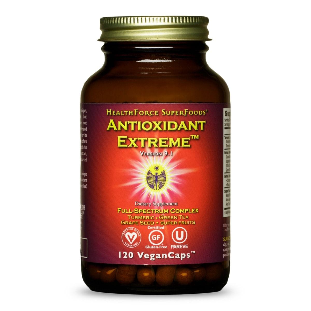 Antioxidant Extreme™ - The Ultimate Antioxidant Formula Nahrungsergänzungsmittel HealthForce SuperFoods 120 Kapseln - Genuine Selection