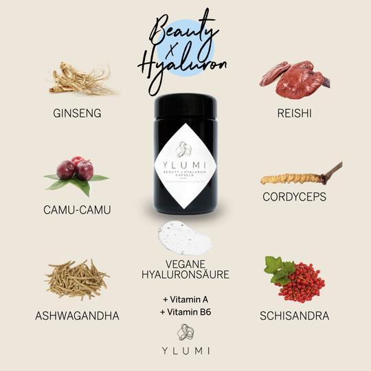 Beauty x Hyaluron Kapseln Nahrungsergänzungsmittel Ylumi - Genuine Selection