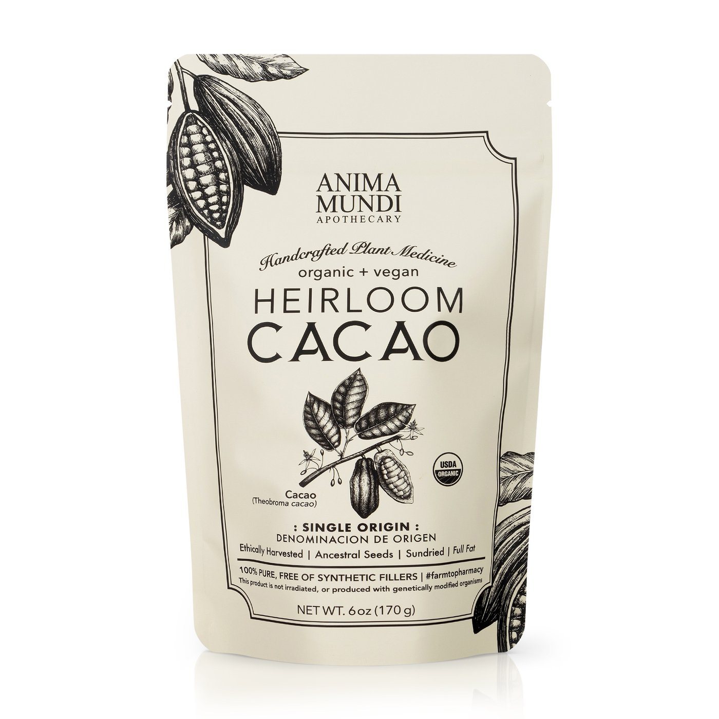 Cacao : Raw, Heirloom + Organic Nahrungsergänzungsmittel Anima Mundi Apothecary - Genuine Selection