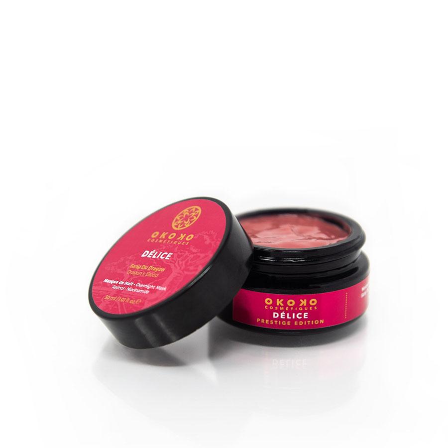 DÉLICE NEW DRAGONS' BLOOD + RETINOL OVERNIGHT MASK Nachtpflege Okoko Cosmétiques - Genuine Selection