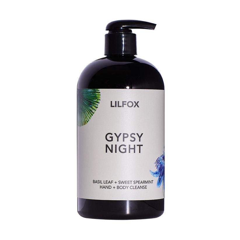 GYPSY NIGHT Basil Leaf + Sweet Spearmint Hand + Body Cleanse Seife LILFOX Pumpspender - Genuine Selection