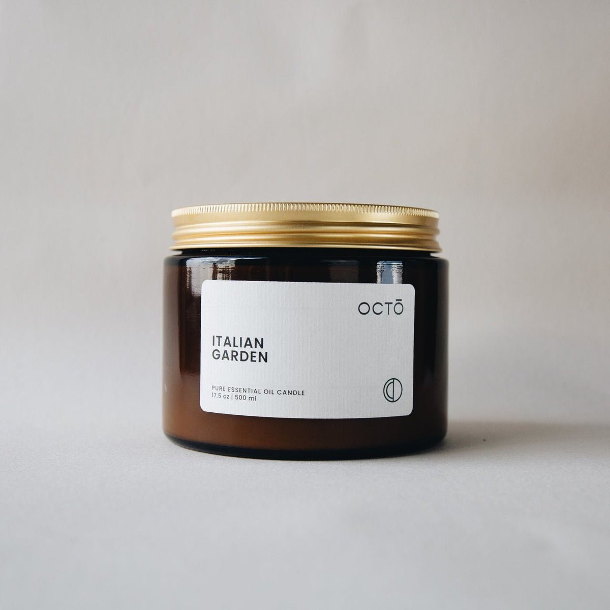Italian Garden Candle Kerzen Octo &amp; Co. Large 500ml - Amber Jar - Genuine Selection