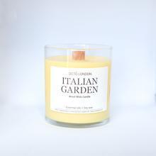 Italian Garden Candle Kerzen Octo London Wood Wick 300ml - Clear Jar - Genuine Selection
