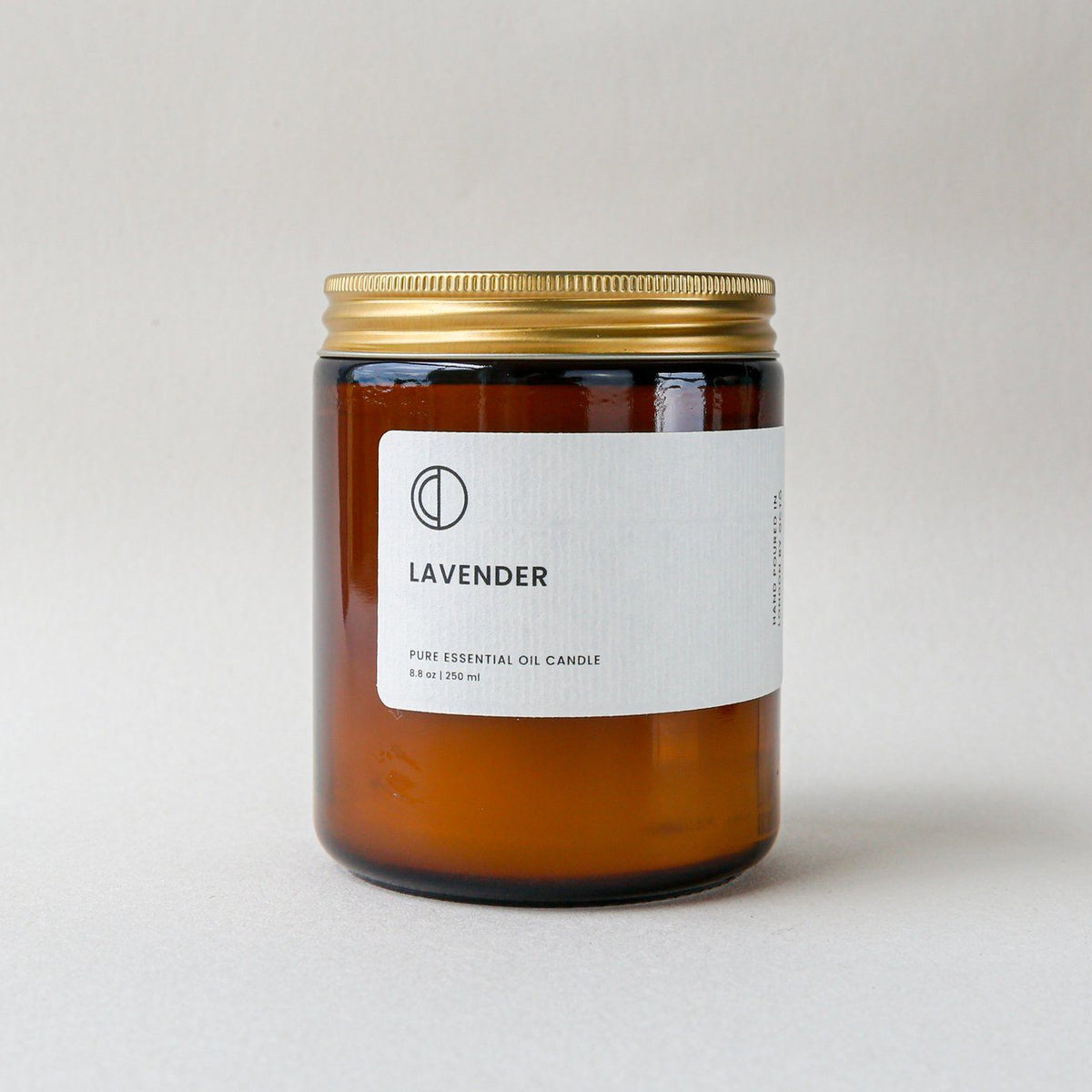 Lavender Candle Kerzen Octo &amp; Co. Medium 250ml - Amber Jar - Genuine Selection