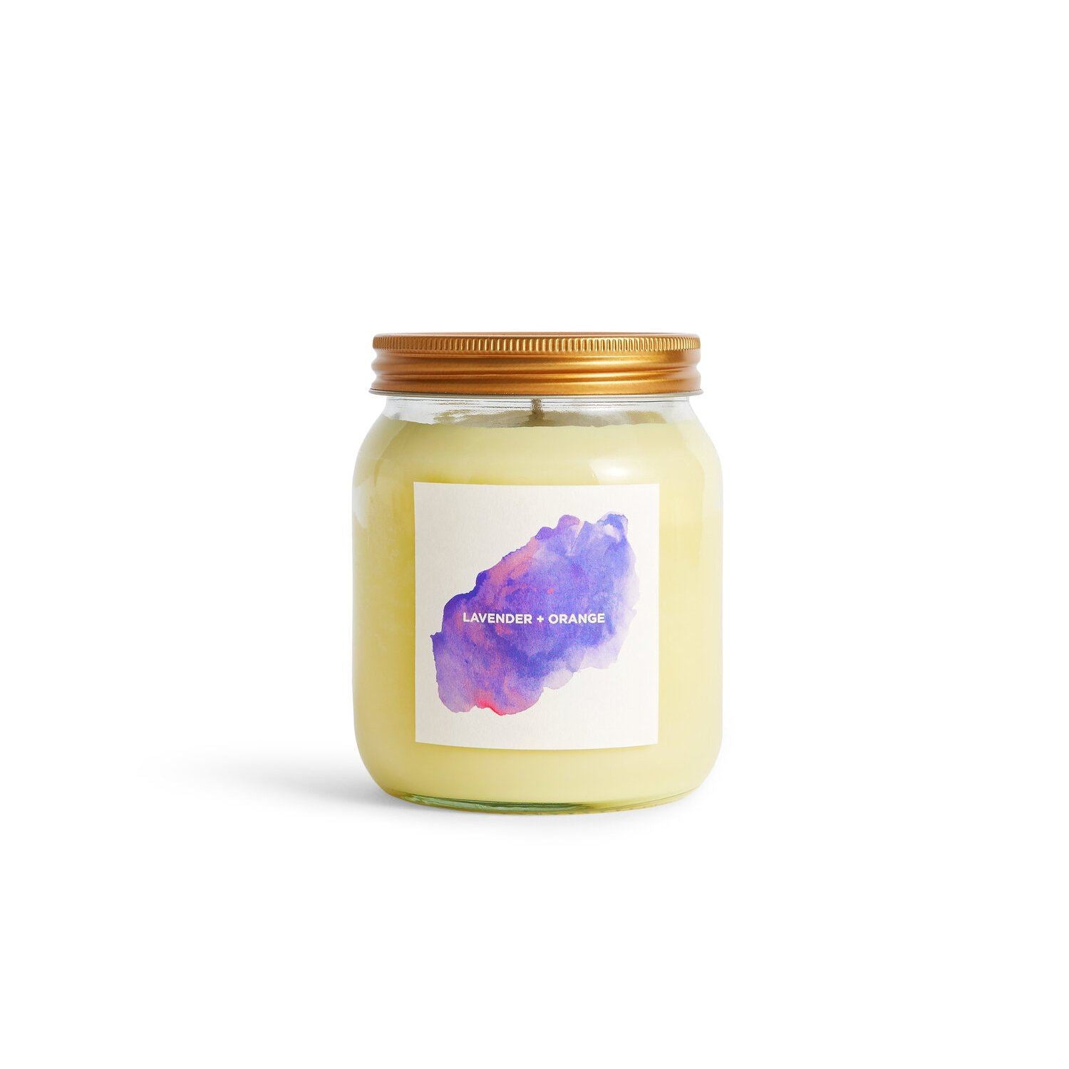 Lavender + Orange Aromatherapy Candle Kerzen Self Care Co. 300ml - Genuine Selection