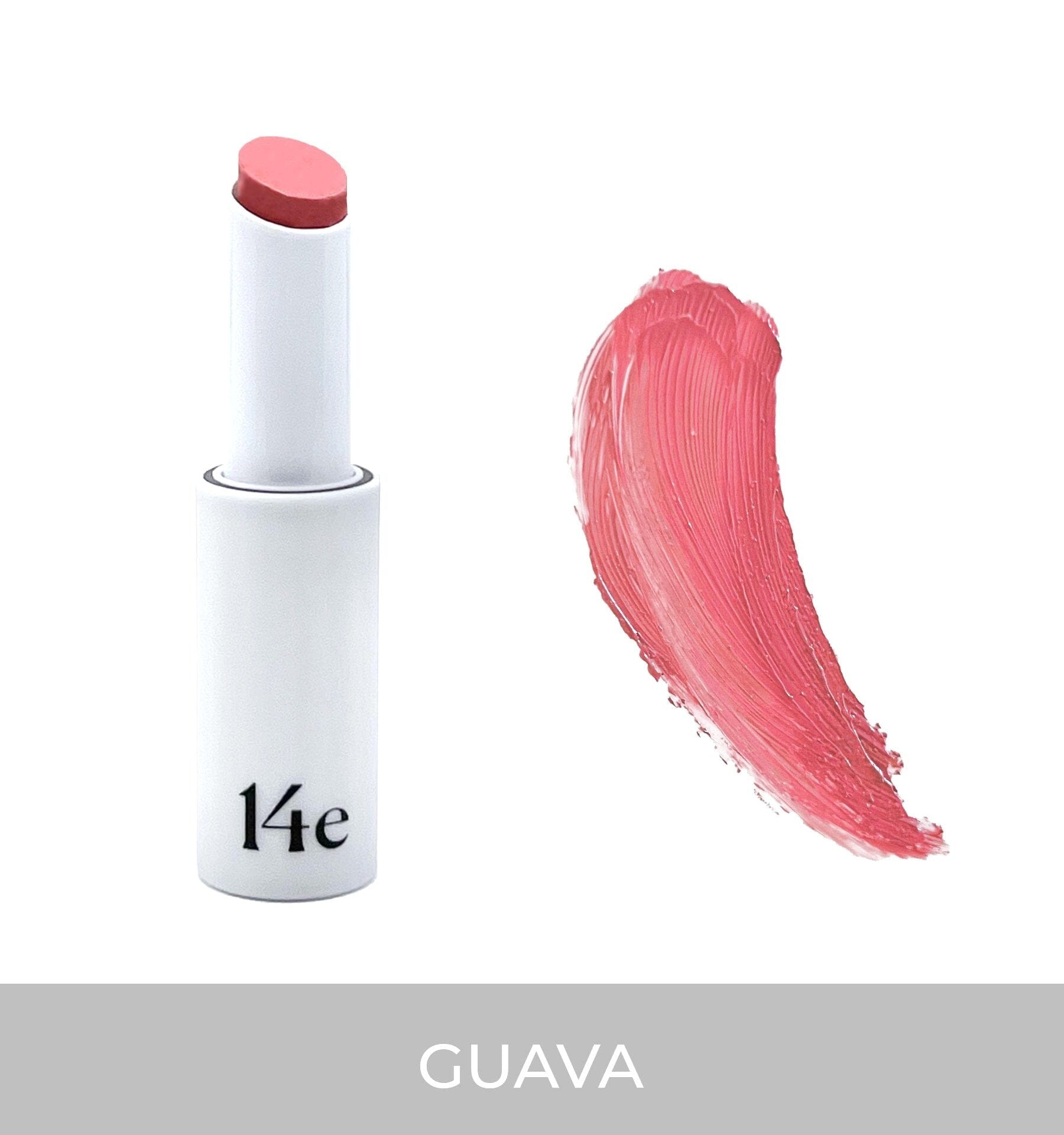 Lip Sheen (5 Farbtöne) Getönte Lippenpflege 14e Cosmetics Guava - Genuine Selection