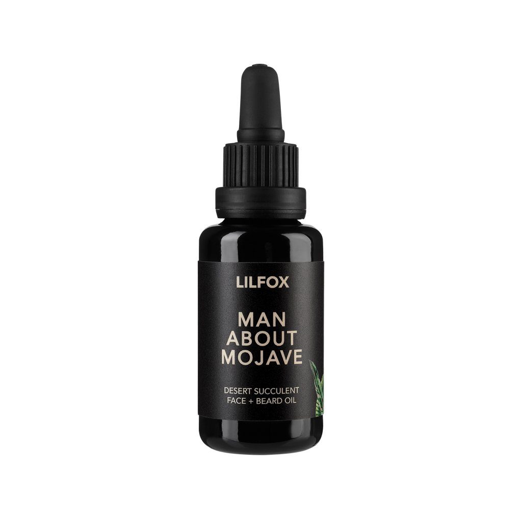 Man About Mojave Desert Succulent Face + Beard Oil Bartöl LILFOX 30ml - Genuine Selection