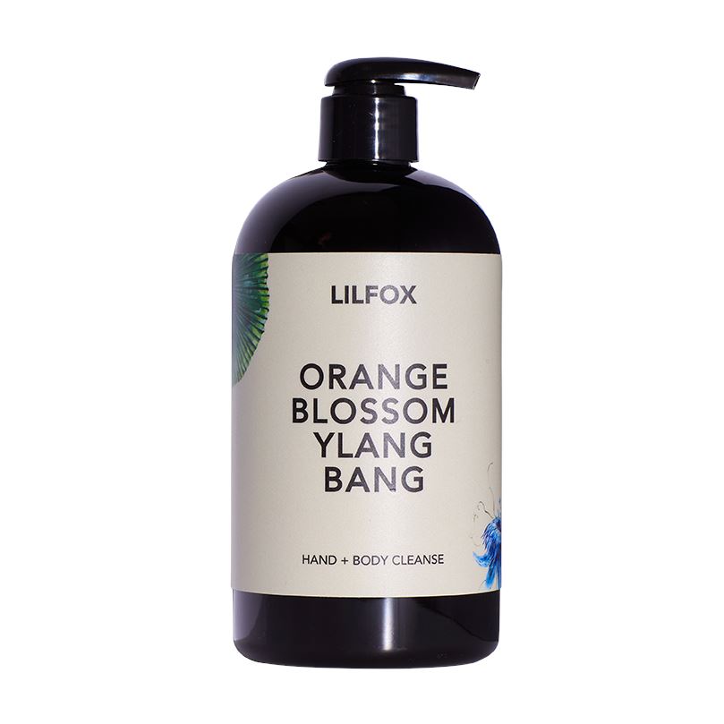 ORANGE BLOSSOM YLANG BANG Hand + Body Cleanse Seife LILFOX Pumspender - Genuine Selection