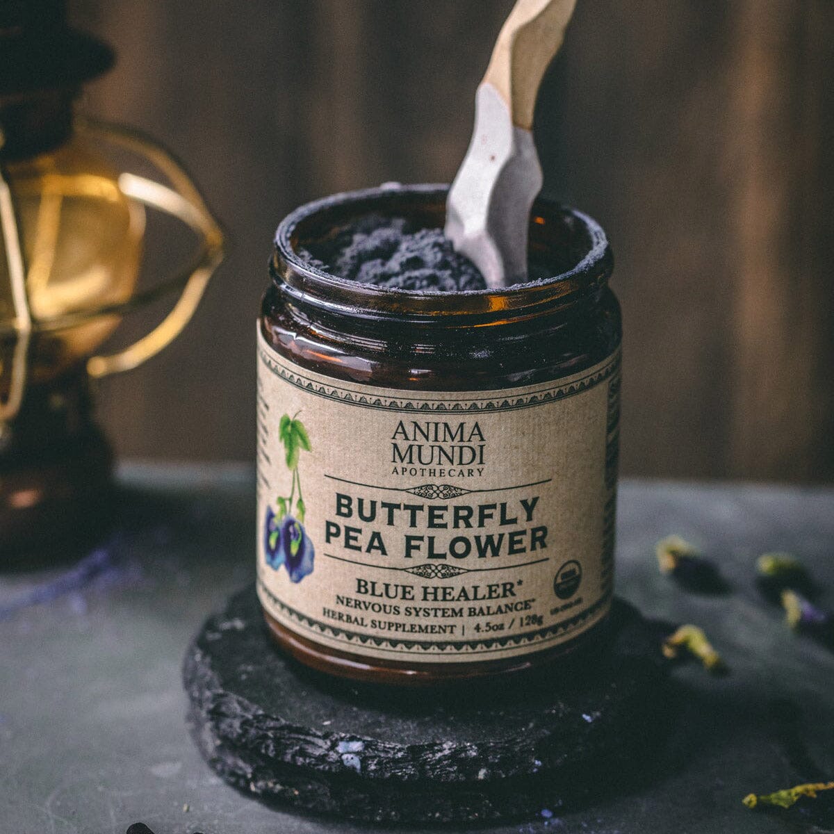 Organic Butterfly Pea Powder Nahrungsergänzungsmittel Anima Mundi Apothecary - Genuine Selection