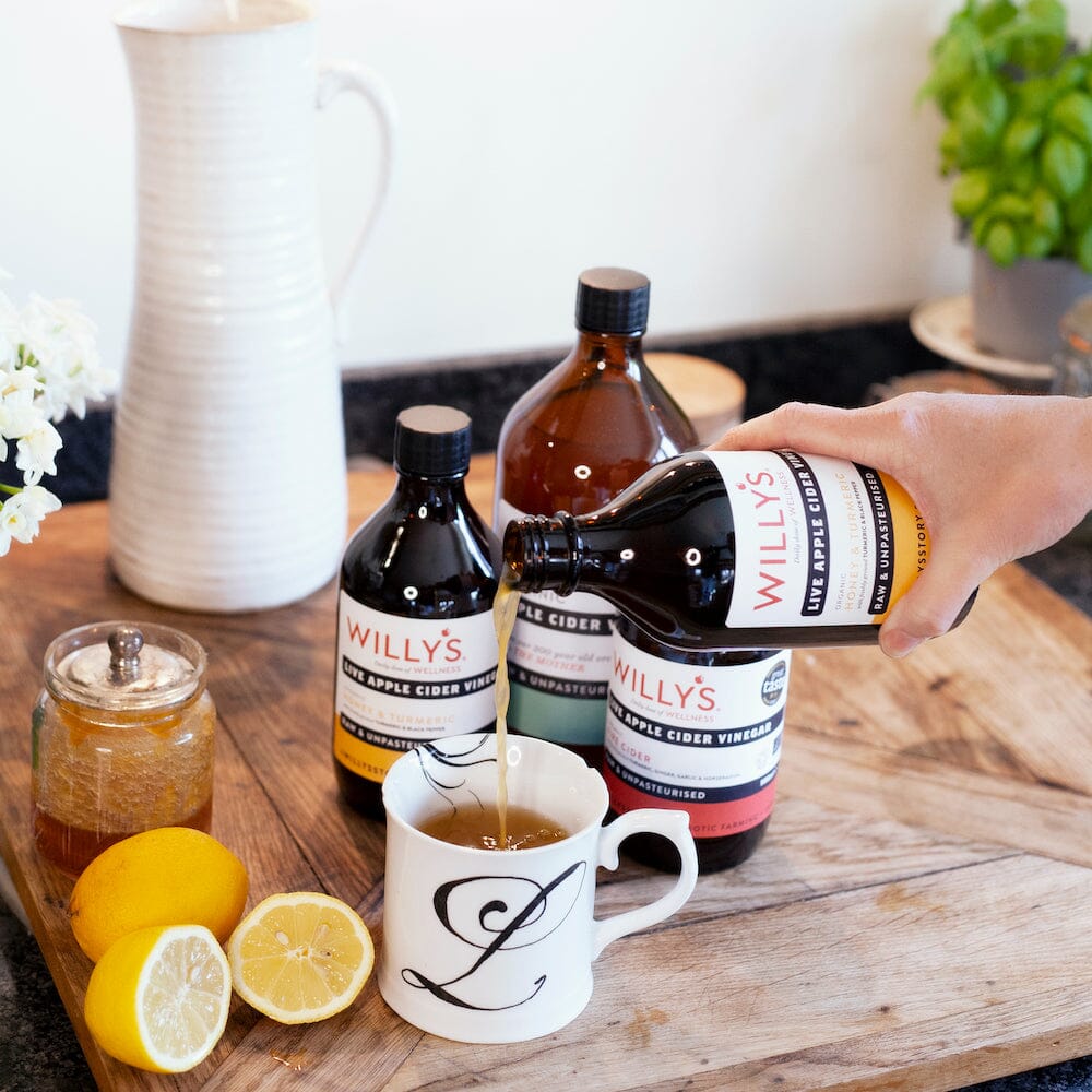 ORGANIC LIVE TURMERIC & HONEY APPLE CIDER VINEGAR Nahrungsergänzungsmittel Willy's ACV - Genuine Selection